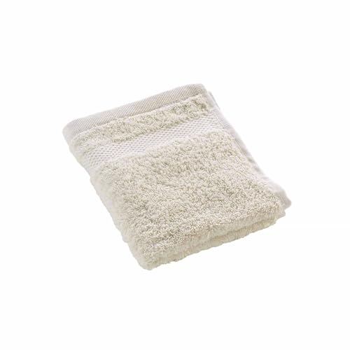 Douceur d'Intérieur Serviette Invité (30 x 50 cm) Elegance Sable, 100% Coton Uni