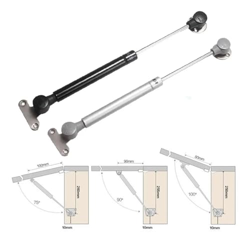Charnière hydraulique à force réglable pour le support de meuble noir