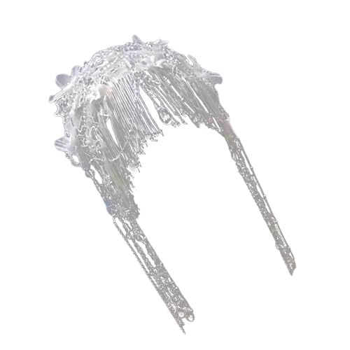 Coiffe à pompons pour mariage bohème chic et réception élégante
