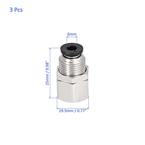 Accesorios de bloqueo de empuje M METERXITY BSPT de 1/8, conectores neumáticos de 6 mm 4