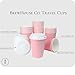 BrewHouse Disposable Coffee Cups with Lids 12 oz | Luxury To Go Paper Coffee Cups with Lids | 25 Count Pink