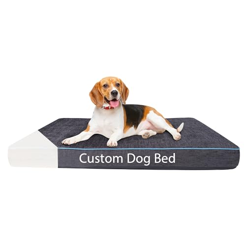 Personalized Size Dog Bed Waterproof Washable Soft Fluffy Dog Bed Customized Embroidery Pet Name...