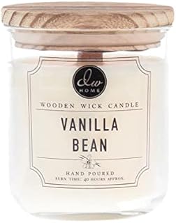 DW Home Vanilla Bean Wooden Wick Candle