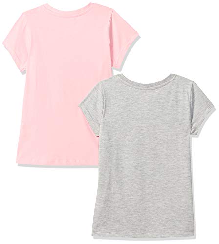Image of Amazon Brand - Jam & Honey Girls 100% Cotton Printed Half Sleeves Regular Fit T-Shirt (Pack of 2)