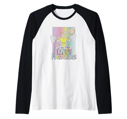 Hercule Disney t-shirt raglan Do You Even Lift respirant à manches 3/4