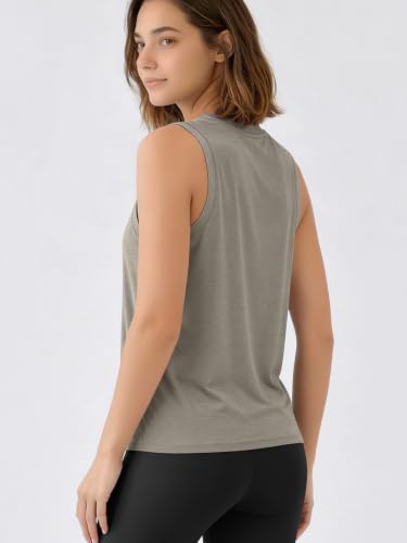 Image of ODODOS Women's Performance Tank Ultra Soft odSTRATUM Tech Sleeveless Tee Shirts High Crew Neck Pullover Top
