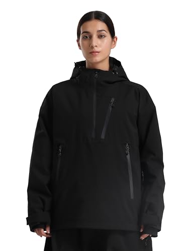 GSOU SNOW Womens Snowboard Jacket Baggy Ski Jackets Hooded Coat