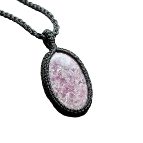 Collier en lépidolite rose naturelle pour vos tenues bohèmes et chic