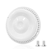 Earthtec 7 3/8 Inch Pool Spa Main Drain Cover Replacement Parts 11064W for Suction/Dual Suction Outlet Systems (Ground Pool Drain Replacement Assembly) White