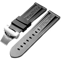 Svincoter Correa de goma for reloj for Panerai PAM de 24mm,