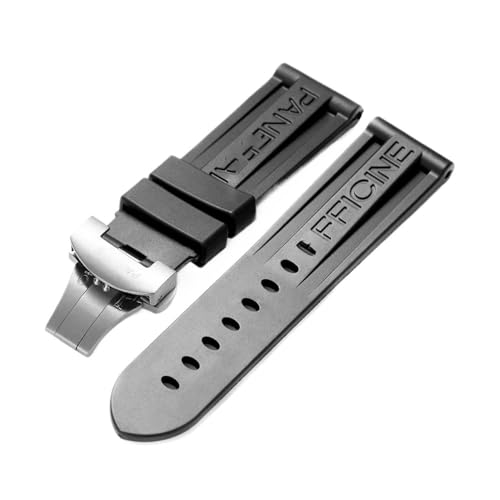 24mm Rubber Watch Band fit for Panerai PAM...