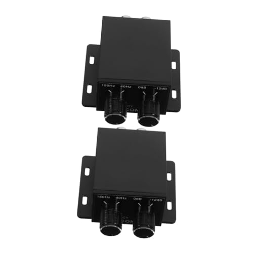 Contrôleur de volume audio ajustable boutons de réglage des basses voiture