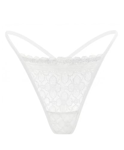 Image of Murimia Thongs for Women G String Sexy Lace No Show Underwear Low Rise T-Back Breathable Panties
