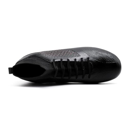 Men's Soccer Cleats Shoes Professional High-Top Breathable Athletic Football Shoes for Outdoor Indoor TF/AG3