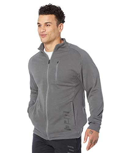 Image of UFC Ultimate Fighting Long Sleeve Full Zip Jacket for Men - Standing Collar - Straight Hemline - Blended Cotton