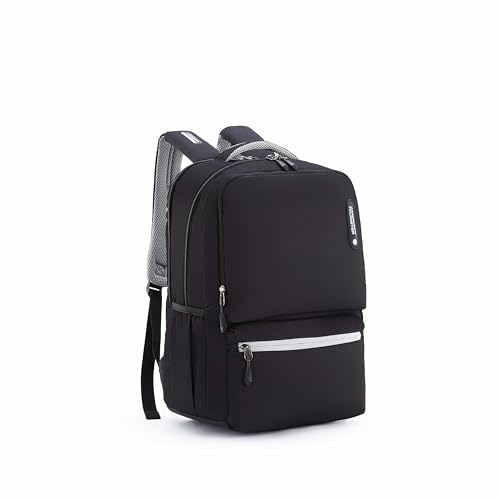 Image of American Tourister Hall 4.0 | 31.5 Ltrs | 3 Compartments | Bottle Pocket | Ergonomic Padded Back Panel & Shoulder Straps | Laptop Backpack | 1 Year International Warranty | Black