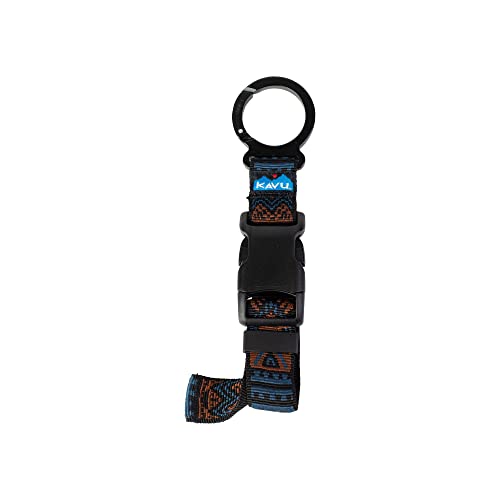 Image of KAVU Skeena Extension Strap With Buckle and Carabiner - Elastic Backpack Luggage -Desert Rust