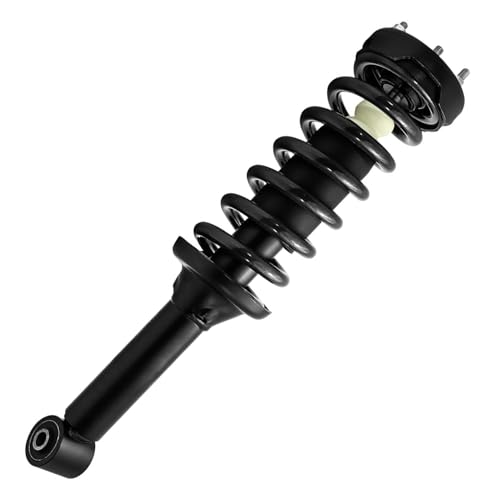 Image of Detroit Axle - Front Struts Control Arms Kit for 2005-2009 Land Rover LR3, 2 Upper Control Arms with Ball Joint Assembly 2 Struts with Coil Spring Assembly 2006 2007 2008 Replacement Suspension Kit