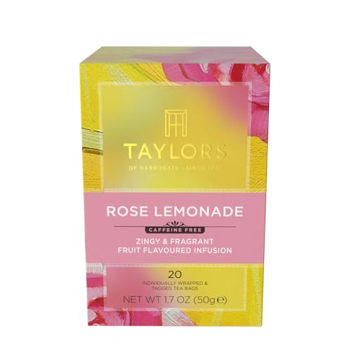 Image of Taylors of Harrogate Rose Lemonade Herbal Tea Bags, 20ct (Pack of 6)