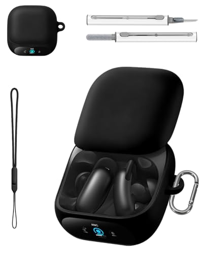 Soundcore Liberty 5 Pro�p�V���R���ی�J�o�[�P�[�X�A�ϏՌ����A�X�N���b�`�ی�A�X�g���b�v&�N���[�j���O�L�b�g�t��(�u���b�N)