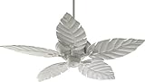 Quorum International 135525-8 Monaco Patio Ceiling Fan with Decorative Studio White ABS Blades, 52-Inch, Studio White Finish