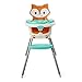 Infantino Grow-with-Me 4-in-1 Convertible High Chair, Fox-Theme, Space-Saving Design, Booster and Toddler Chair, for Infants & Toddlers 3M-36M