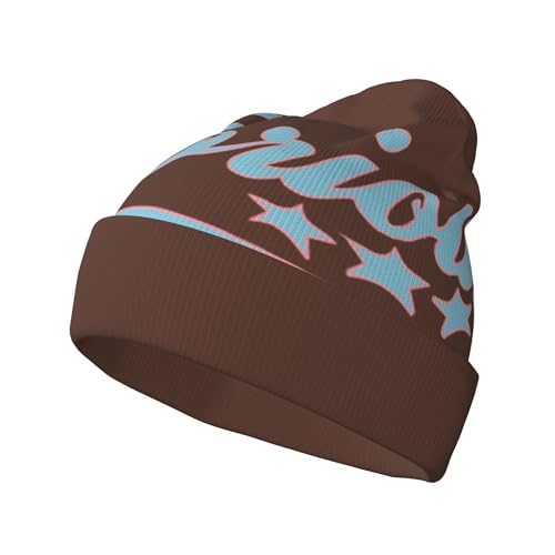 ZALXOZYL Gorro de Lana para Hombre con Ajuste Elástico, para Actividades Al Aire Libre. Estampado Abstracto. Unisex. Comodidad. 4 One Size