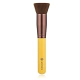 amoore Makeup Brush Flat Top Kabuki Brush Wooden Handle (1 Pcs Flat Top Kabuki Brush)