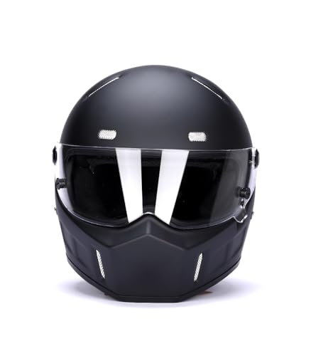 CRG Full-Face Motorcycle Helmet DOT Matte Black Large