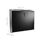 Cabilock Wand-Badetaschenspender C Falter Papierhandtuchspender Mehrfach-Handtuchspender (Schwarz)