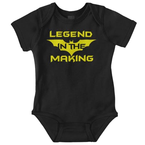 Image of Brisco Brands Legend in the Making Superhero Baby Romper Boys or Girls