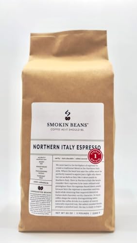5-Pound Northern Italy Espresso, Unroasted Green Coffee Beans, Fresh Current Crop Specialty Grade, Roast the Beans Yourself at Home on Your Roasting Equipment Prior to Using for Brewing Coffee