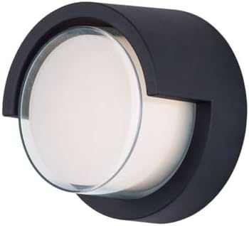 Maxim Lighting 86162BK Eyebrow-8W 1 LED Outdoor Wall Lantern-6.75 Inches wide by 6.75 inches high