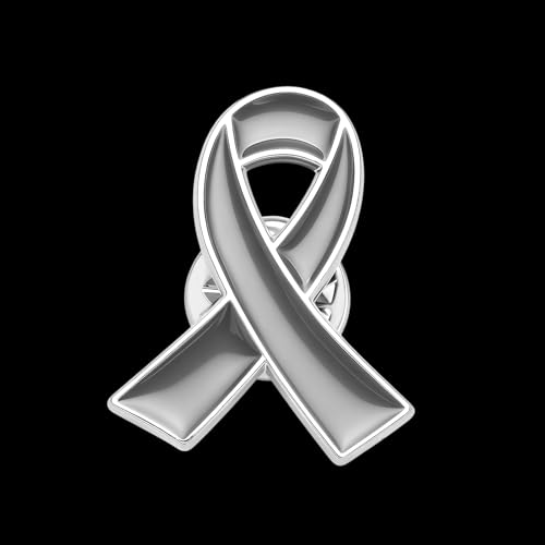 Image of 6Pcs Awareness Enamel Ribbon Lapel Pins Ribbon Brooch Pin for Charity Events Survivor Campaign Party Favors Supplies