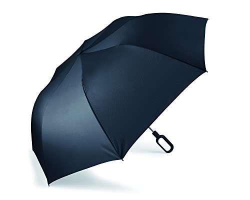 LEXON MINI HOOK フックハンドル付き折りたたみ傘 商品サイズ:折り畳み時:Ø5 x 51 cm 使用時: Ø122 x 50 cm LU21N6 ブラック