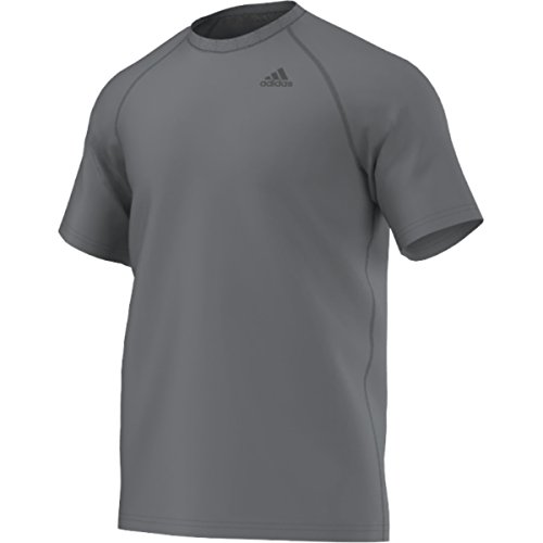 adidas Men's Ultimate S/S Crew Tee, Vista Grey/Solid Grey, Large