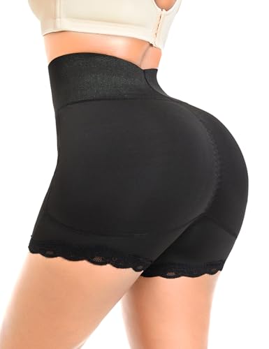 Women Padded Tummy Control Panties Butt Lifter Crotch Hip Pads Enhancer Seamless High Waisted Booty Underwear