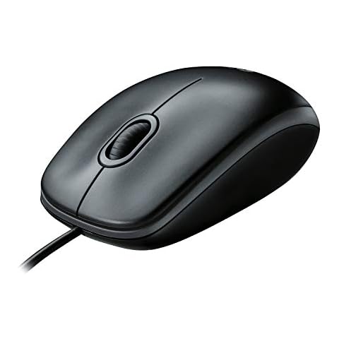 Logitech B100 Wired USB Mouse with Optical Tracking Cover