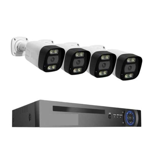 4K POE ZLeBJVXe AI 猟o 8MP 8CH CCTV NVR H.265 P2P rfI O IP J ĎZbg(None,4K 4PCS New Camera)