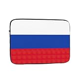 Laptop-Tragetasche mit russischer Flagge, für Laptop und Tablet, für Cafés, Remote-Arbeitsumgebungen
