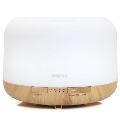 Image of Sakura 500ml Premium Essential Oil Diffuser, Ultrasonic Aromatherapy Fragrant Oil Humidifier Vaporizer