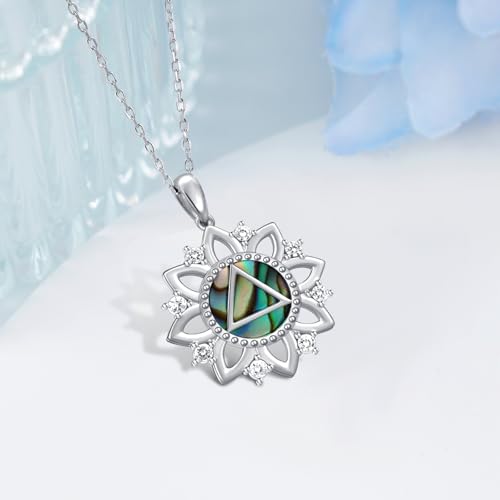 TYSO Sterling Silver Sobriety Necklace - AA Gifts for 1 Year Sober Women3