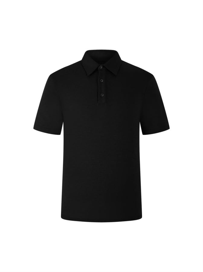 ZeaLogic Men's 100% Merino Wool Polo Shirt Short Sleeve Moisture
