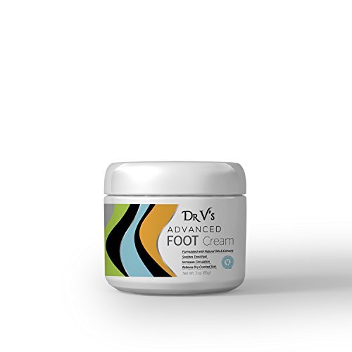 Dr V's Advanced Foot Cream - Paraben Free - Made in USA - Foot Repair Cream with Vitamin E, Arnica Extract, Shea Butter, Avocado Oil & Tea Tree Oil - Rejuvenates, Repairs & Hydrates Dry Feet