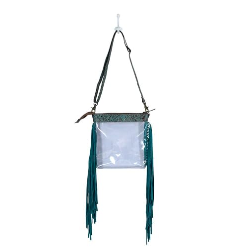 Myra Bag Clear Bag for Women - Western Upcycled Leather Shoulder Bag Tiffany4