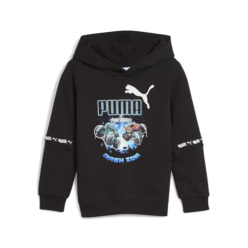 PUMA Hoodie Hot Wheels Enfant 104 pull noir garçon sweat Monster Trucks
