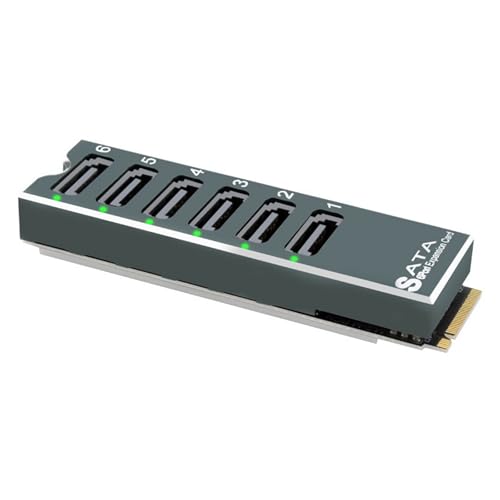 Adaptador PCIe ASM1166 SATA de 6 puertos para eliminar límites de discos en servidores caseros