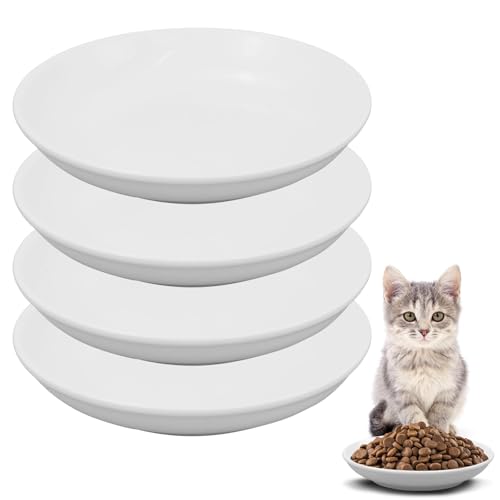 Galerie SV 4 Stück Futternapf Katze - Katzen Napfset - Katzennapf Keramik - Katzennapf ErhöHt - Napf Katze - Katzen Fressnapf - ErhöHter Futternapf...
