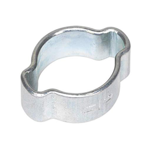 Sealey - Sealey OCDE911 O-Clip Double Ear 9-11mm Pack of 25, Silver