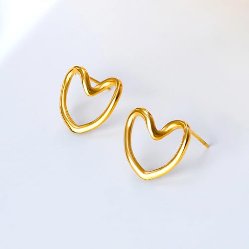 Image of Rubans Demi Fine Stainless Steel Stud Earrings Daily Gift for Women & Girls